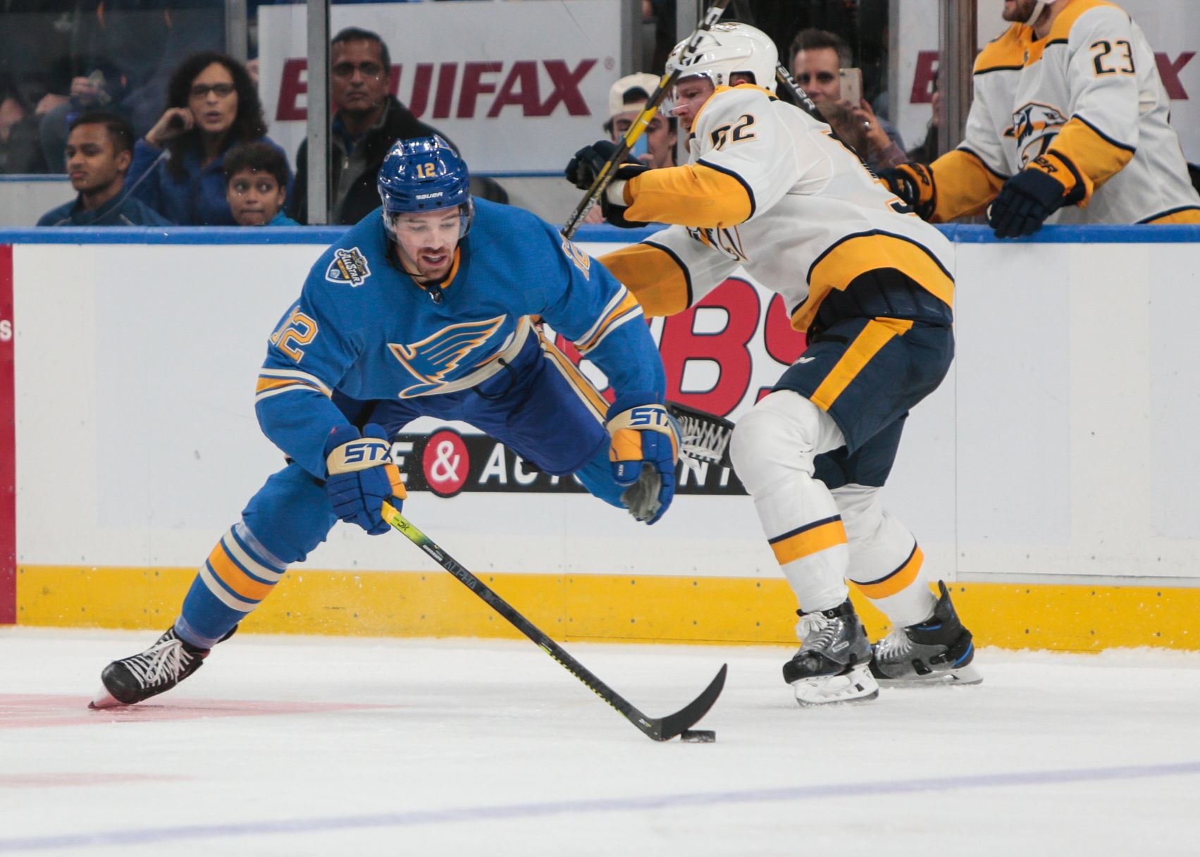 Blues take on Predators at the Enterprise Center